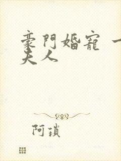 豪门婚宠 一品夫人