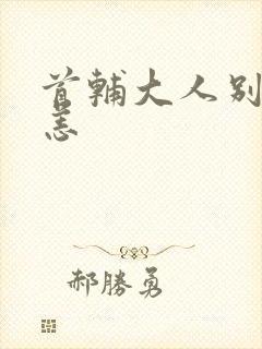 首辅大人别来无恙