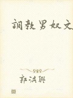 调教男奴文章