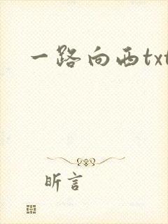一路向西txt