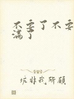 不要了不要了太满了