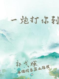 一炮打你到天亮