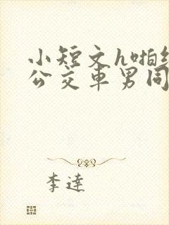 小短文h啪纯肉公交车男同