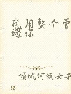 我用整个曾经爱过你