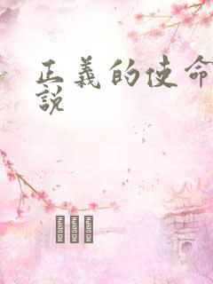 正义的使命 小说