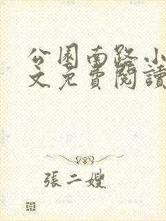 公园南路小说全文免费阅读