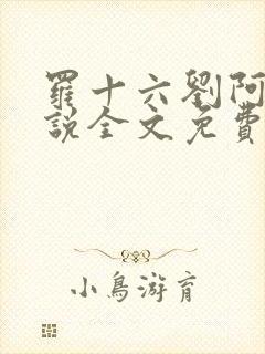 罗十六刘阿婆小说全文免费阅读