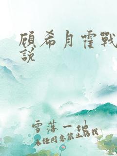 顾希月霍战霆小说