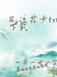 风流花少txt下载