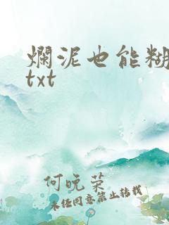 烂泥也能糊上墙txt