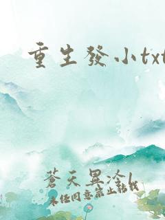重生发小txt