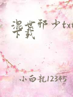 混世邪少txt下载