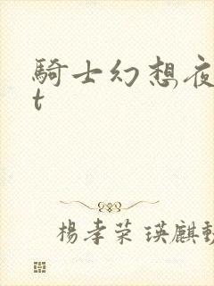 骑士幻想夜txt