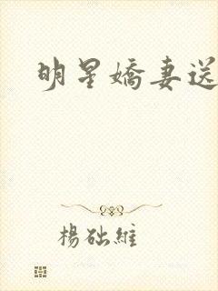 明星娇妻送上门