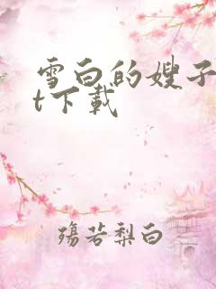 雪白的嫂子txt下载