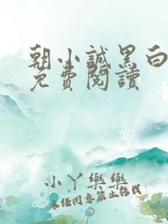 朝小诚黑白小说免费阅读