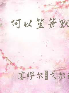 何以笙箫默阅读