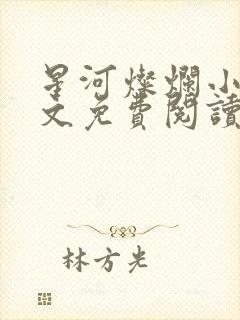 星河灿烂小说全文免费阅读