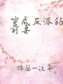 穿成反派的炮灰前妻