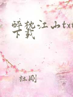 醉枕江山txt下载