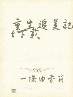 重生追美记txt下载