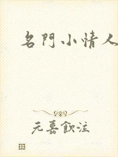 名门小情人