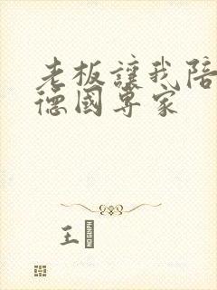 老板让我陪两个德国专家