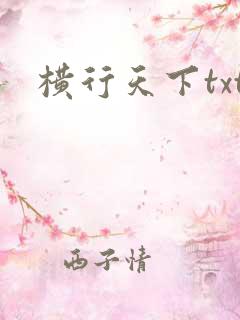 横行天下txt