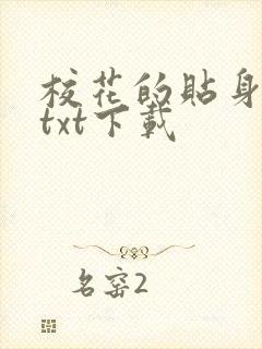 校花的贴身保镖txt下载