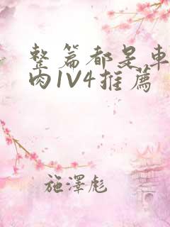 整篇都是车的多肉1V4推荐