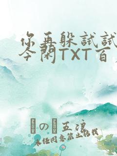 你再躲试试BY今闲TXT百度网盘