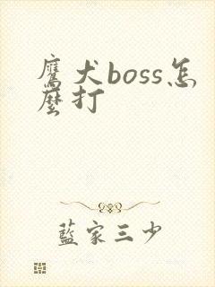 鹰犬boss怎么打