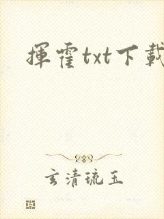 挥霍txt下载