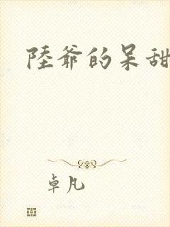 陆爷的呆甜萌妻