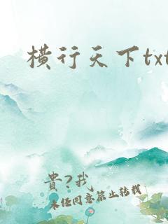 横行天下txt
