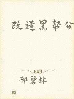 改造黑帮公主