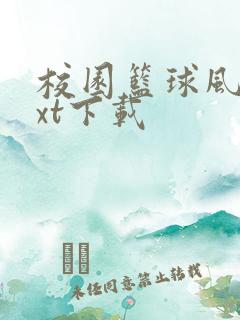 校园篮球风云txt下载