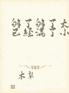 够了够了太多了已经满了小说
