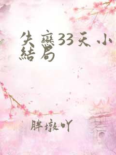 失恋33天小说结局