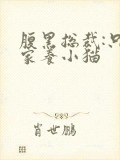 腹黑总裁:只疼家养小猫