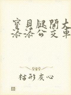 宝贝腿开大点我添添公交车