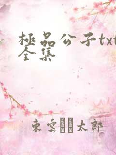 极品公子txt全集