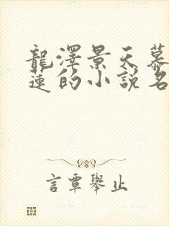 龙泽景天慕容青莲的小说名字