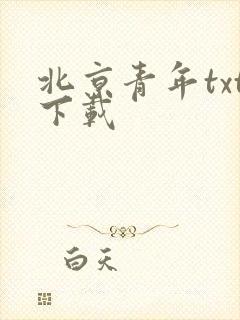 北京青年txt下载