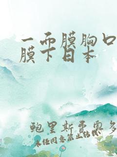 一面膜胸口一面膜下日本