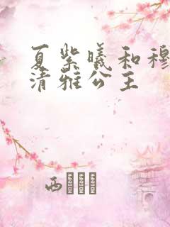 夏紫曦和穆景天清雅公主