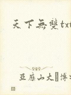 天下无双txt