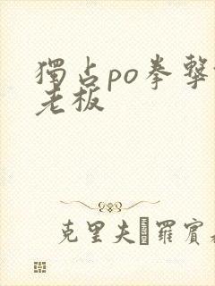 独占po拳击馆老板