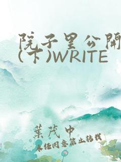 院子里公开惩戒(下)WRITE