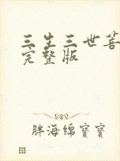 三生三世菩提劫完整版